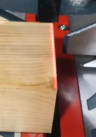 shadow line on a mitre saw