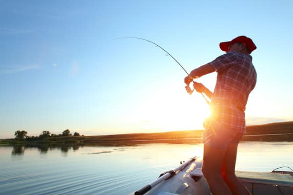 Man fishing