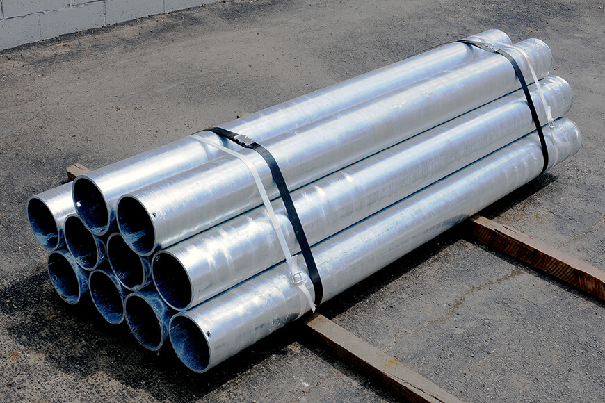 galvanized steel pipe security bollards