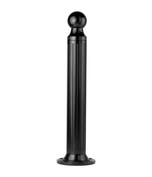 This small decorative bollard offers style in a simple bolt-down post