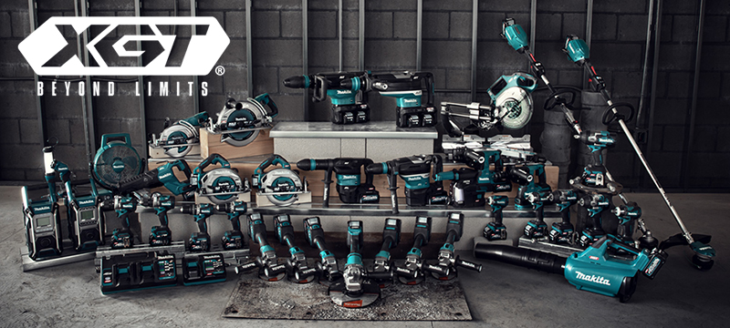 A group shot of all new Makita XGT tools.