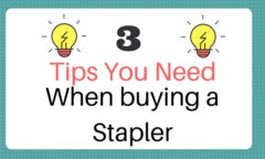 3 tips when buying a stapler