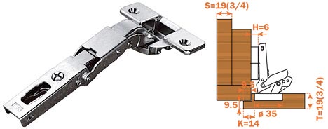 Salice Super Hinge with Diagram