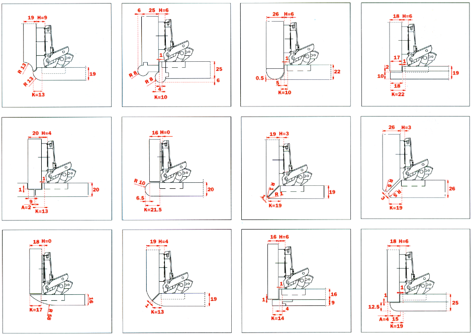 Salice Super Hinge Other Applications