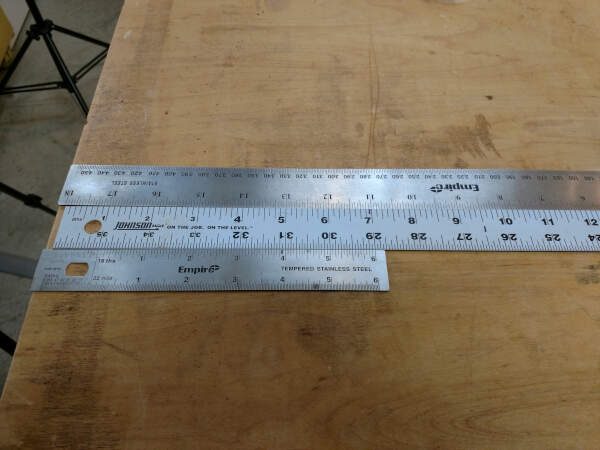 checking your rulers against each other