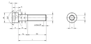 Socket Head Bolts Dimensions