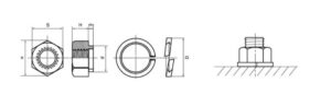 Spring Nut Dimensions