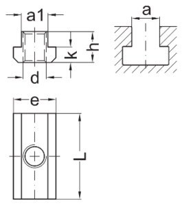 T-Nut Dimensions