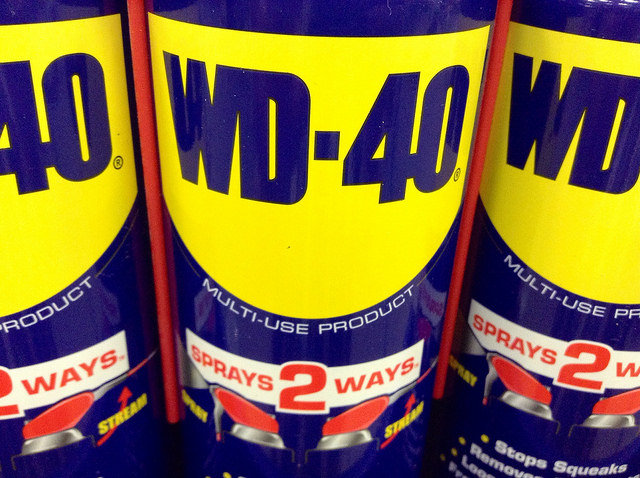 wd40 for doors