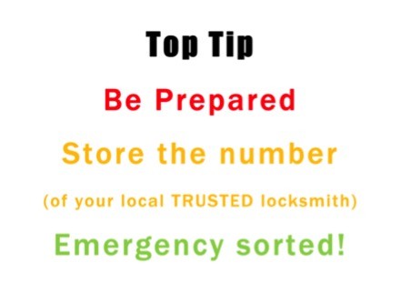 locked out tip from a locksmith