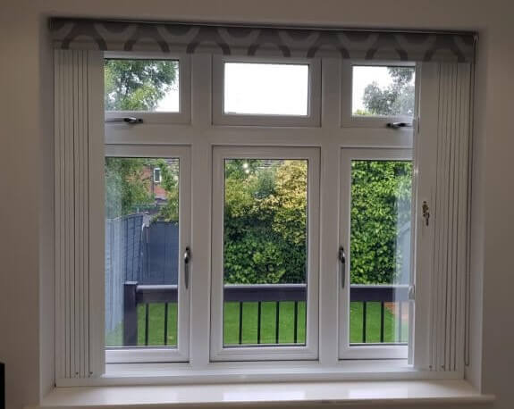 retractable security grilles installed in house window. 