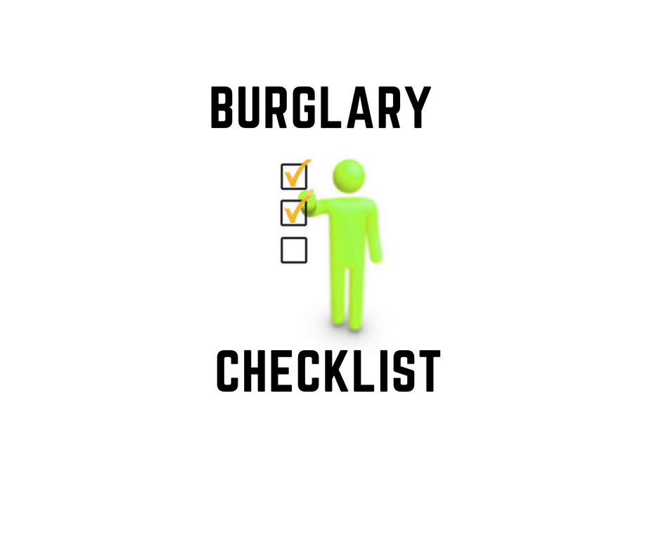 Burglary Checklist