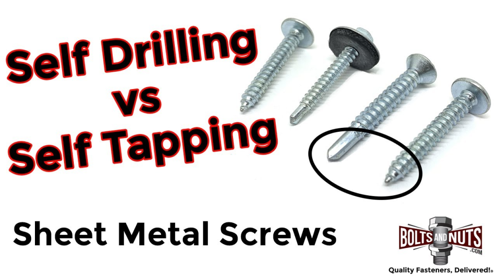 self tapping vs self drilling. self-tapping screws vs self-drilling