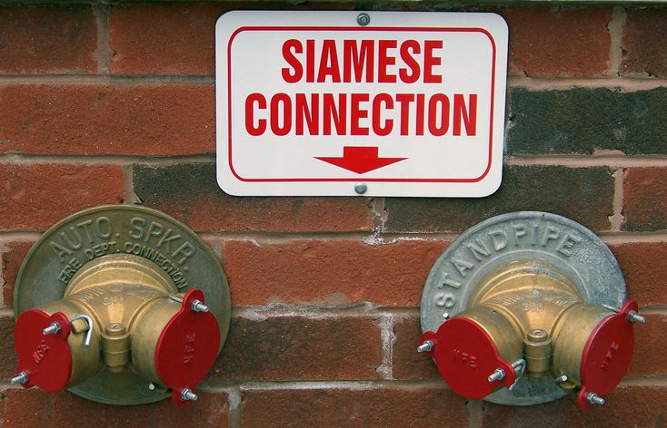 siamese connection fire, fire department siamese connection