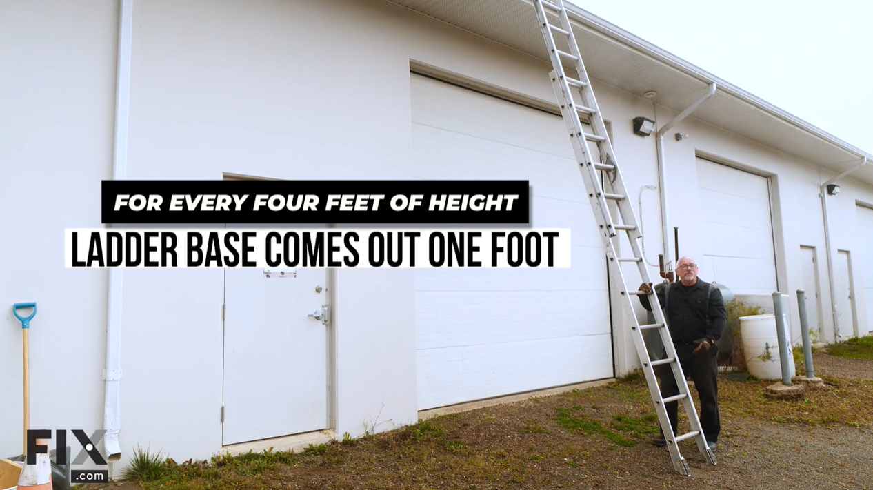 Setting Up an Extension Ladder Using the 4:1 Rule