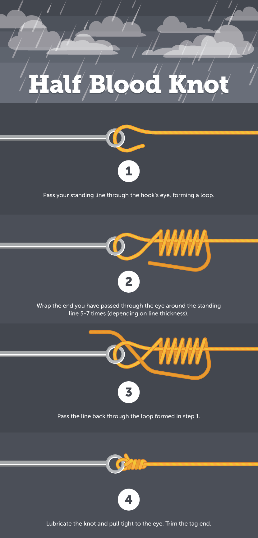 Half Blood Knot - Fishing Knot Encyclopedia