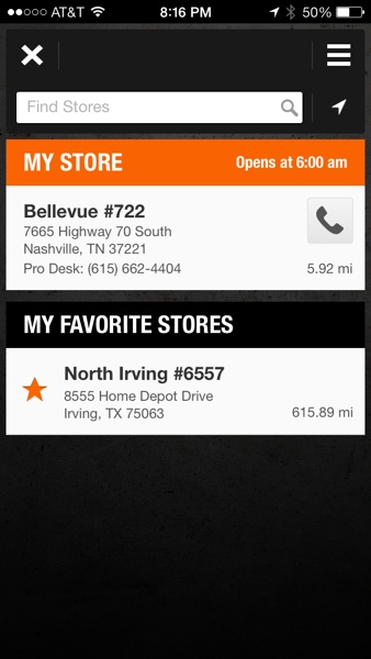 Home Depot Pro App