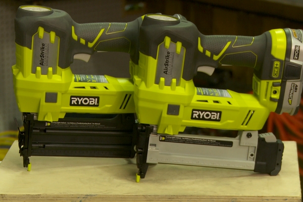 Ryobi One+ Airstrike Brad Nailer and Narrow Crown Stapler