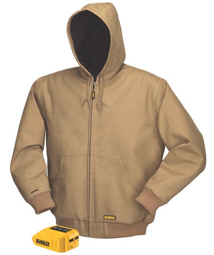 DEWALT Khaki Hooded Heated Jacket